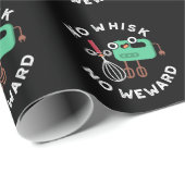 Kein Whisky kein Weward Funny Baking Pun Dark BG Geschenkpapier (Rolleneckpunkt)
