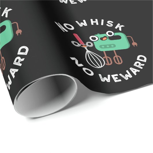 Kein Whisky kein Weward Funny Baking Pun Dark BG Geschenkpapier (Rolleneckpunkt)