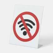 Kein Wi-Fi-Netzwerk Sockelschild (Vorderseite)