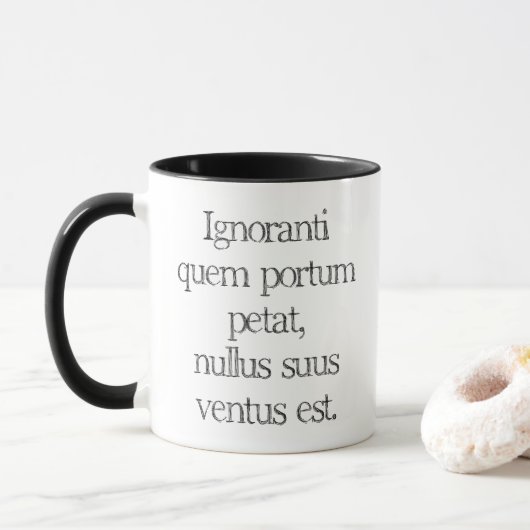 Kein Wind ist günstig Tasse (Mit Donut)