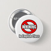 Kein Wink in der englischen Klasse Button (Vorne & Hinten)