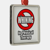 Kein Wink in der physischen Therapie Ornament Aus Metall (Rechts)