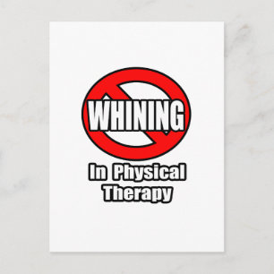 Kein Wink in der physischen Therapie Postkarte