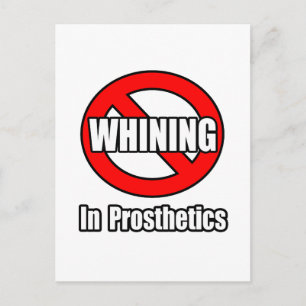 Kein Wink in der Prothetik Postkarte