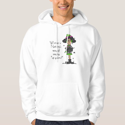 Kein Winterfan Hoodie (Vorderseite)