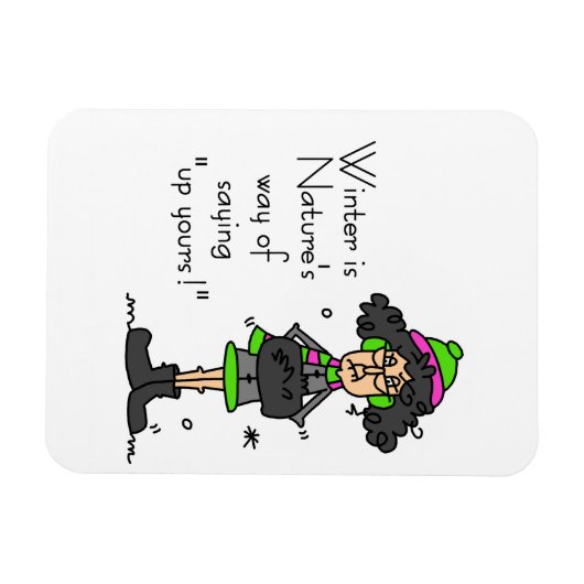 Kein Winterfan Magnet (Horizontal)