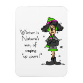 Kein Winterfan Magnet (Vertikal)