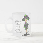 Kein Winterfan Mattglastasse (Links)