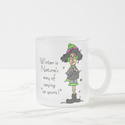 Kein Winterfan Mattglastasse (Rechts)