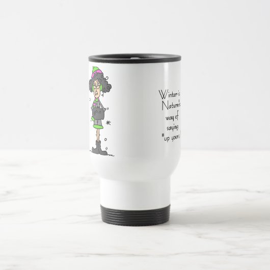 Kein Winterfan Reisebecher (Mittel)