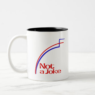 Kein Witz Zweifarbige Tasse