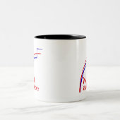 Kein Witz Zweifarbige Tasse (Mittel)