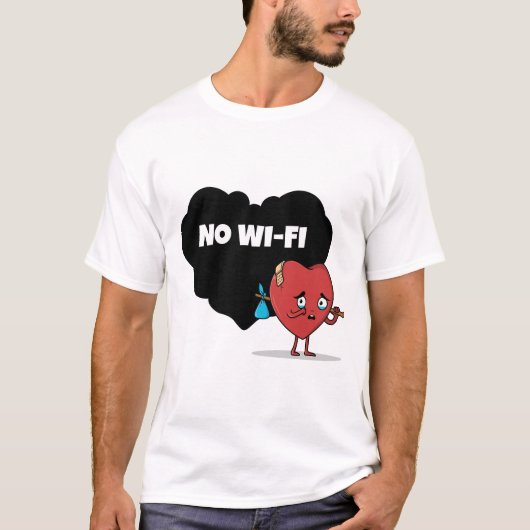 Kein WLAN-Design T-Shirt (Vorderseite)