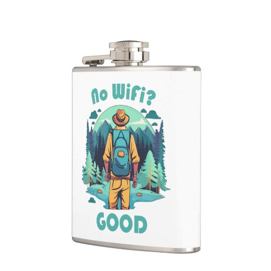 Kein WLAN-guter Backpacker Flachmann (Links)
