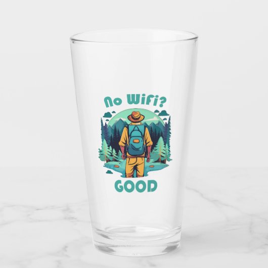 Kein WLAN-guter Backpacker Glas (Vorderseite)