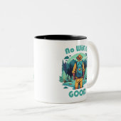 Kein WLAN-guter Backpacker Zweifarbige Tasse (VorderseiteRechts)