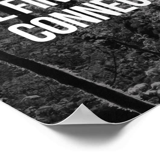 Kein WLAN im Wald Poster (Ecke)