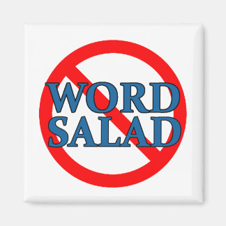 Kein Word Salad Magnet