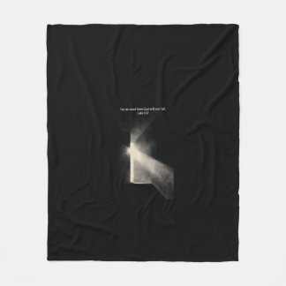 Kein Wort Gottes scheitert - Lukas 1:37 Fleece-Dec Fleecedecke