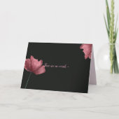 KEIN WORT - SYMPATHY-KARTE DANKESKARTE (Vorderseite)