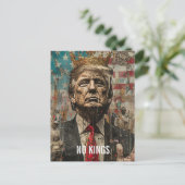 Kein Wort über Trump Postkarte (Stehend Vorderseite)