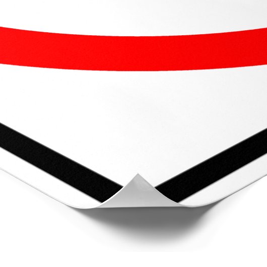 Kein Zeichen der Autobahn von Tornados Poster (Ecke)