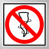 Kein Zeichen der Autobahn von Tornados Poster (Vorne)