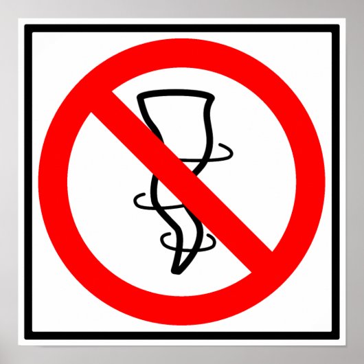 Kein Zeichen der Autobahn von Tornados Poster (Vorne)