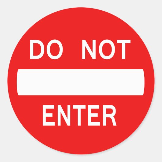 kein Zeichen eingeben (Aufkleber) Runder Aufkleber (Vorderseite)