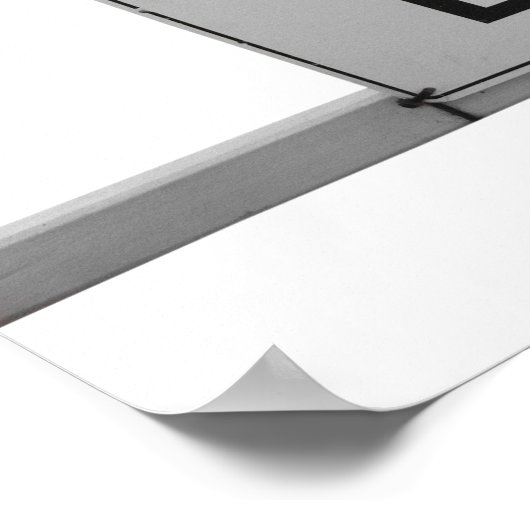 kein Zeichen eingeben Poster (Ecke)