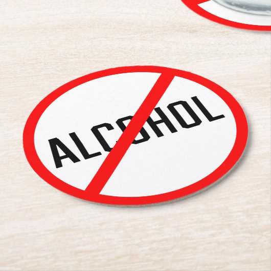 Kein Zeichen für Alkoholverbot | Untersetzer nach  (Angewinkelt)