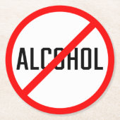 Kein Zeichen für Alkoholverbot | Untersetzer nach  (Vorderseite)