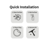 Kein Zeichen für den Ladenbau - Fensterklammer für Fensteraufkleber