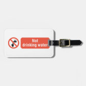 Kein Zeichen für die Trinkwassersicherheit Gepäckanhänger (Vorderseite horizontal)