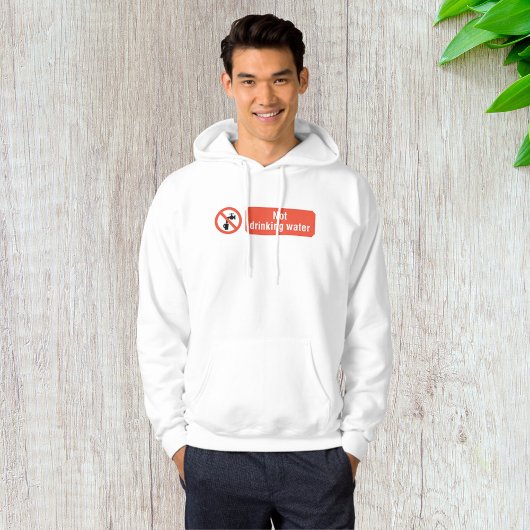 Kein Zeichen für die Trinkwassersicherheit Hoodie