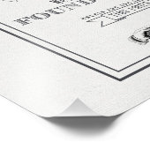 Kein Zeichen für Humor Fotodruck (Ecke)