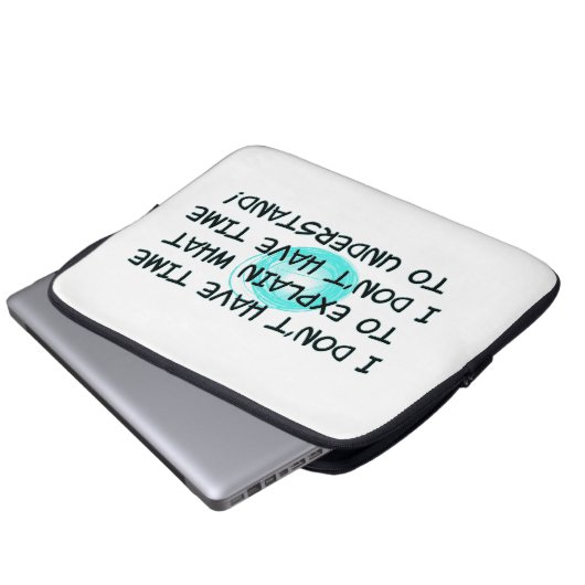 Kein Zeitraffer Laptopschutzhülle (Vorne Knopf)