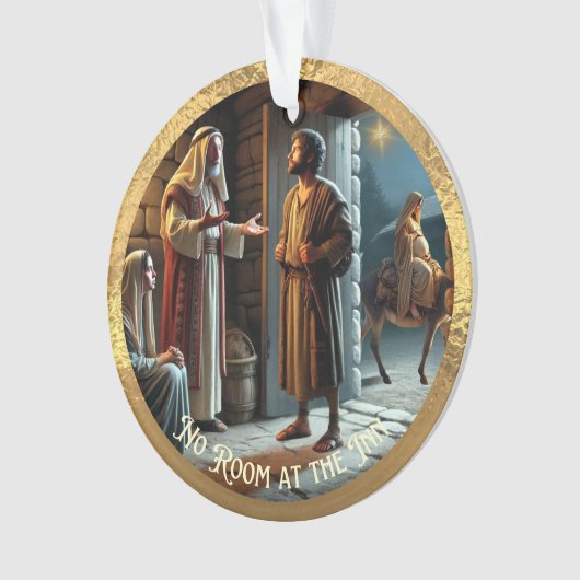 Kein Zimmer im Inn Acrylic Ornament (Vorderseite)