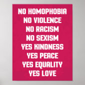 Kein Zitat zur Homophobie Poster (Vorne)