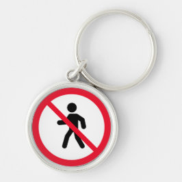 Kein Zugang Fußgänger Verbotszeichen | SCHLÜSSELAN Schlüsselanhänger