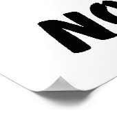 Kein zukünftiger Affe Poster (Ecke)