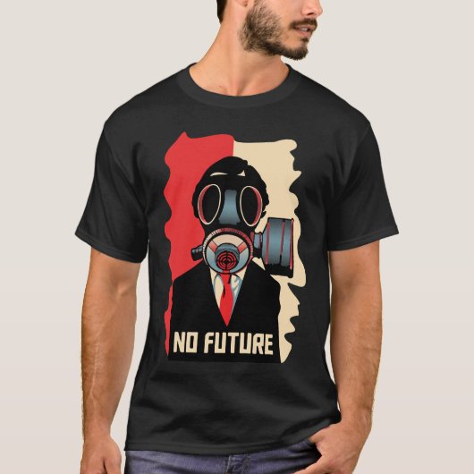 Kein zukünftiger Noir: Der Gasmaskierte Mann T-Shirt (Vorderseite)