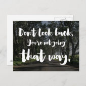 Kein Zurück-Angebot Postkarte (Vorne/Hinten)