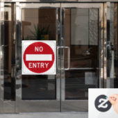 Kein Zutritt Fensteraufkleber (Büro Tür)
