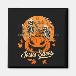 Kein Zweifel Jesus rettet christliches Halloween Magnet