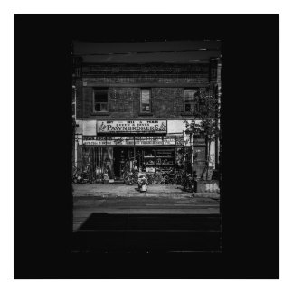 Keine 1030 Queen St E 3 mit Rahmen Fotodruck