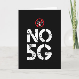 Keine 5G - Anti-5G-Strahlungs-Geschenk Karte