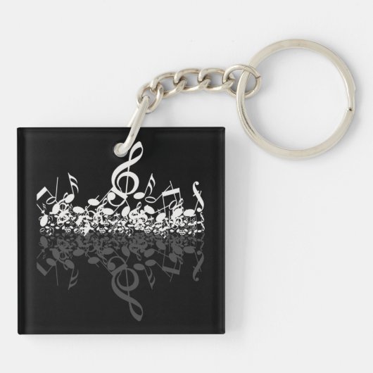 Keine', aber zart-zweiseitige Akrylenkette Schlüsselanhänger (Rückseite)