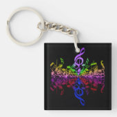 Keine', aber zittrige, doppelseitige Regenbogenkna Schlüsselanhänger (Vorderseite)