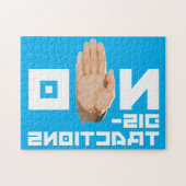 Keine Ablenkung! cool lesbar durch einen Spiegel Puzzle (Horizontal)